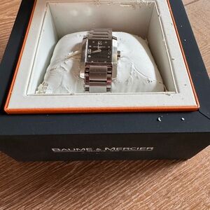 Baume & Mercier Women’s Stainless Steel Black Dial Bracelet Watch